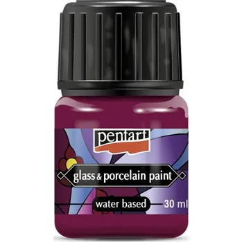 Speciální výtvarná barva Pentart Barva na sklo a porcelán PENTART 30 ml MAGENTA