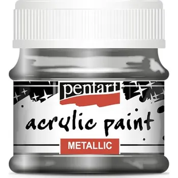 Vodová barva Pentart Akrylová barva metalická PENTART 50 ml GRAFITOVÁ
