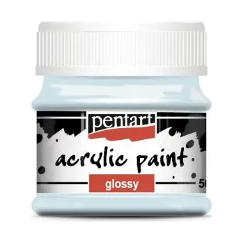 Vodová barva Pentart Akrylová barva lesklá PENTART 50 ml LEDOVÁ MODRÁ