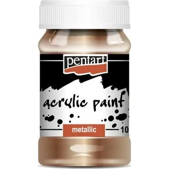 Vodová barva Pentart Akrylová barva metalická PENTART 100 ml ANTICKÁ ZLATÁ