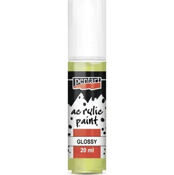 Vodová barva Pentart Akrylová barva lesklá PENTART 20 ml LIMETKOVÁ