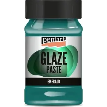 Vodová barva Pentart Glazovací pasta PENTART 100 ml SMARAGDOVÁ