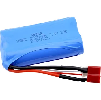 Li-Pol baterie 3200mAh, 7.4V, 18650, T konektor