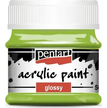 Výtvarná barva Pentart Akrylová barva lesklá PENTART 50 ml ZELENÁ JABLKO