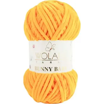 Příze Wolans Bunny Baby 10025 Žloutková (Žinylková příze Bunny baby Žloutková)