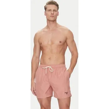 Pánské plavky Barbour Plavecké šortky Staple Logo 5"MSW0064PI55 Růžová Regular Fit M