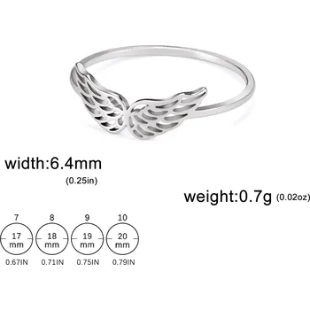 Prsten Skyrim andělský prsten z oceli | dámský šperk - Stříbro , 10