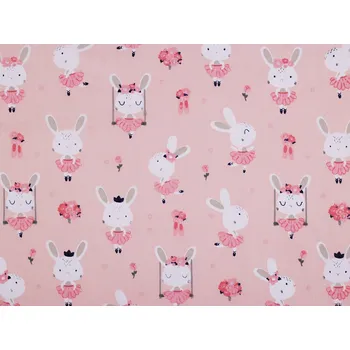 Bavlněná látka / plátno králík, barva 1 (455) pudrová