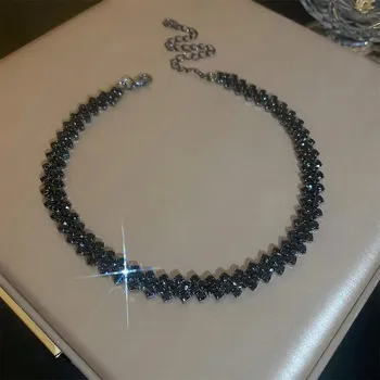 Náhrdelník Krystalový náhrdelník na svatbu | dámský náhrdelník, luxusní šperk - HN437-3