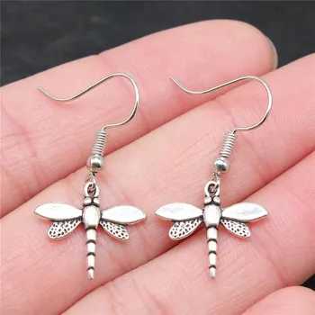 Náušnice Handmade visací náušnice vážka | elegantní náušnice, designové náušnice