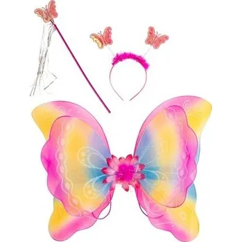 Karnevalový kostým Carnival toys&nbsp;Sada motýl duhová