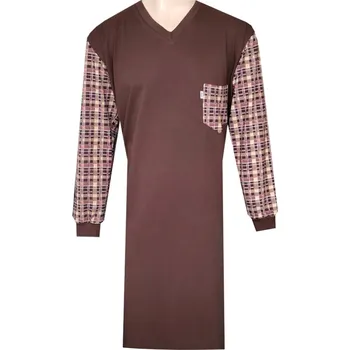 Pánská noční košile Pánská Noční Košile FOLTÝN NK423 Velikost: 5XL, Materiál: Dlouhý rukáv