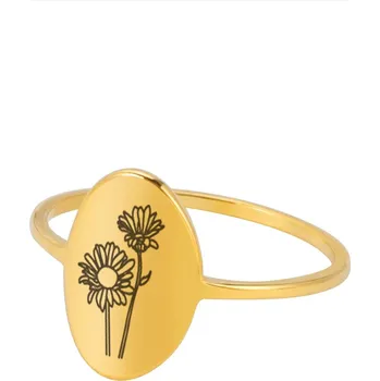 Prsten Dámský prsten s květinou z nerezové oceli | šperk - Dubnová Daisy-1052 , 10