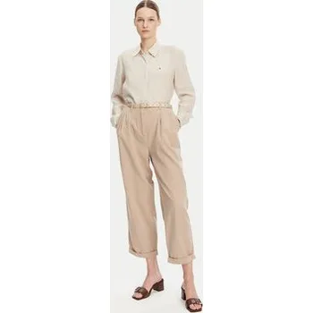 Pánská košile Tommy Hilfiger Košile WW0WW44679 Béžová Relaxed Fit 42