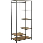 Věšák SARON dub/černá