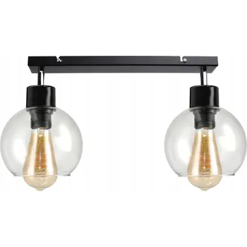 Berge Nastavitelné stropní svítidlo LED 2xE27 průhledná koule