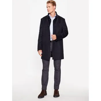 Dámský kabát JOOP! Vlněný kabát 30037689 Tmavomodrá Regular Fit 54