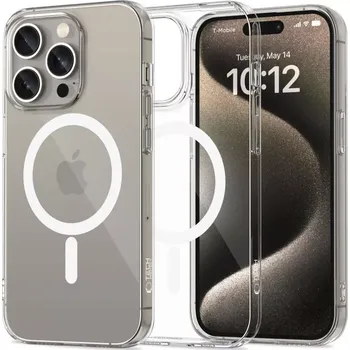 Pouzdro na mobilní telefon Kryt Apple iPhone 15 Pro Tech-Protect FlexAir MagSafe transparentní