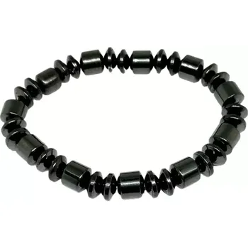 Náramek Temná noc – náramek z hematitu a mixu korálků pro ochranu a energii