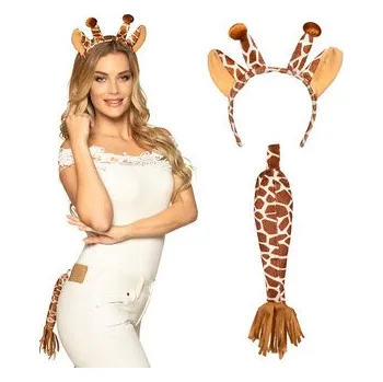 Sada Žirafa: čelenka + ocas, kostým pro děti