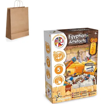 Ancient Egypt Excavation Kit III. Vzdělávací hra dodáváno s dárkovou taškou z kraftového papíru (115 g/m²) 5 bez potisku bez potisku