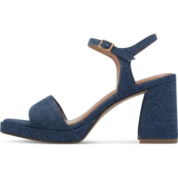 Dámské sandále Tamaris 1-28343-44-802 Dámské sandály na podpatku modré 38