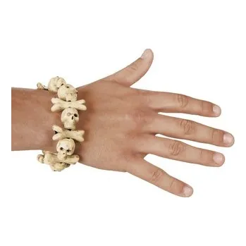 Karnevalový doplněk Boland&nbsp;Náramek kosti a lebky