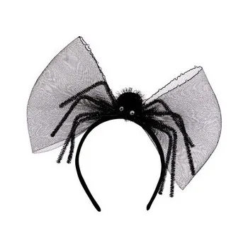 Karnevalový doplněk Carnival Toys&nbsp;Mašle na čelence s pavoukem