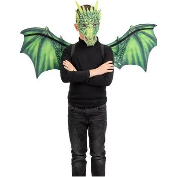 Karnevalový kostým Carnival Toys Dětská sada zeleného draka