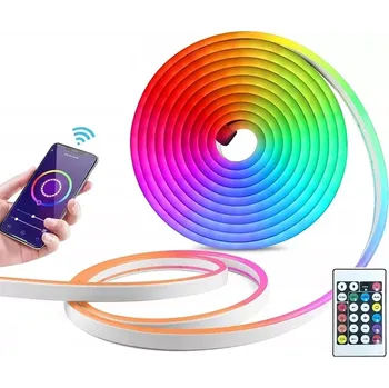 LED trubice N3503 LED neon USB RGB 3 metry Bluetooth (Flexibilní LED pásek USB 3 metry )