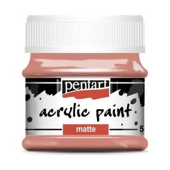 Vodová barva Pentart Akrylová barva matná PENTART 50 ml KORÁLOVÁ