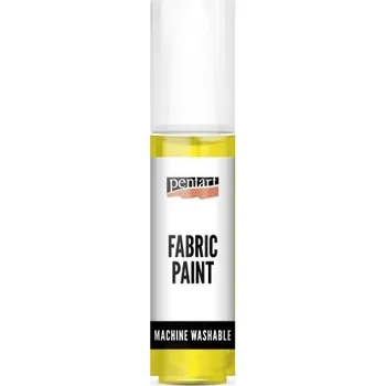 Speciální výtvarná barva Pentart Barva na světlý a tmavý textil PENTART 20 ml ŽLUTÁ