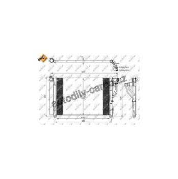 Chladič motoru Kondenzátor, klimatizace NRF 35964