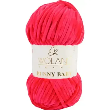 Příze Wolans Bunny Baby 10007 Malinová (Žinylková příze Bunny baby Malinová)