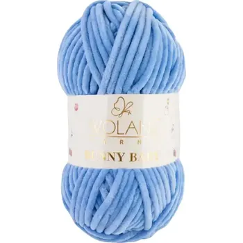 Příze Wolans Bunny Baby 10050 Světle modrá (Žinylková příze Bunny baby Světle modrá)