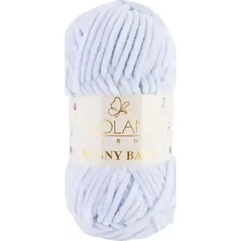 Příze Wolans Bunny Baby 10049 Ledová modrá (Žinylková příze Bunny baby Ledová modrá)