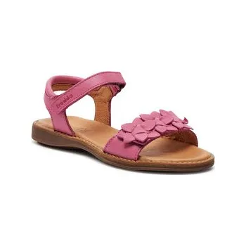 Dámské sandále Froddo Sandály Lore Flowers G3150251-17 S Růžová 33