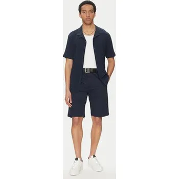 HUGO Šortky z materiálu Darik241 50505857 Tmavomodrá Regular Fit 38