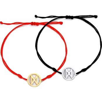 Náramek Skyrim vikingský amulet | ocelový náramek s runami 1 ks - daguz , Stříbro