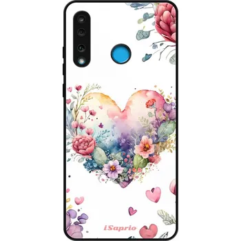 Pouzdro na mobilní telefon Lesklé pouzdro Exclusive iSaprio - Floral Heart - Huawei P30 Lite