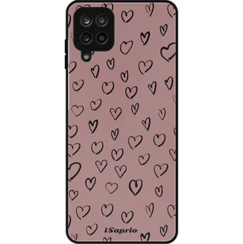 Pouzdro na mobilní telefon Lesklé pouzdro Exclusive iSaprio - Heart Dark - Samsung Galaxy A12