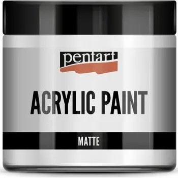 Vodová barva Pentart Akrylová barva matná PENTART 500 ml BÍLÁ