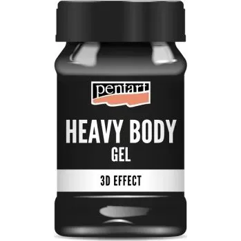 Speciální výtvarná barva Pentart Heavy body gel lesk PENTART 100 ml ČERNÁ