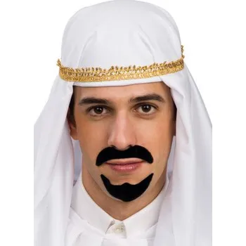 Karnevalový kostým Carnival Toys&nbsp;Knír a bradka černý Arab