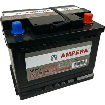 Autobaterie Ampera AGM 12V 62Ah 680A S5A01