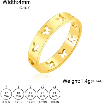 Prsten Ocelový prsten | módní šperk - Styl 23 Gold , 10