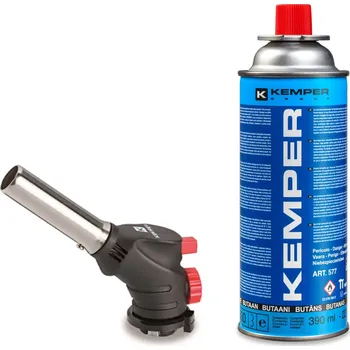 Outdoor vaření Kemper Group Hořák 1057 + kartuš butan 227 g (390 ml)