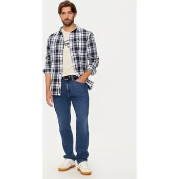 Pánská košile Tommy Jeans Košile DM0DM19655 Tmavomodrá Regular Fit M