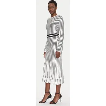 Dámské šaty Fracomina Úpletové šaty FS25SD5002K501N8 Bílá Slim Fit M