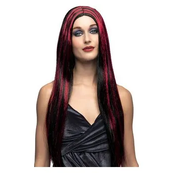 Karnevalová paruka Boland&nbsp;Čarodějnická paruka černočervená